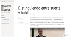 Desktop Screenshot of hablemosdefinanzas.com